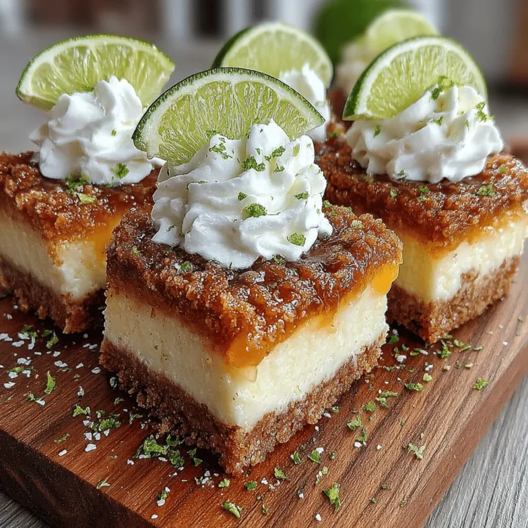 As the sun shines brightly and temperatures rise, there’s nothing quite like indulging in a refreshing dessert to cool off and satisfy your sweet tooth. Enter the Frozen Key Lime Pie Bars—an irresistible treat that combines the tangy zest of key limes with the creamy sweetness of condensed milk, all nestled in a buttery graham cracker crust. This delightful dessert is not only a feast for the senses but also a nostalgic nod to classic summertime flavors, making it a perfect addition to your warm-weather gatherings.