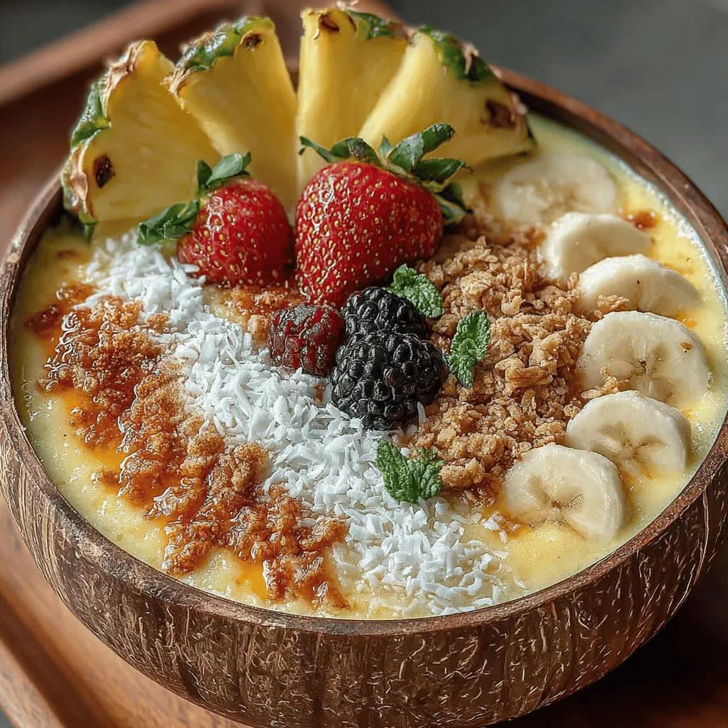 In recent years, smoothie bowls have surged in popularity as a nutritious and visually appealing meal option. These vibrant bowls offer a delightful way to incorporate a variety of fruits, vegetables, and superfoods into your diet, making them an ideal choice for breakfast, snacks, or even dessert. The Tropical Paradise Pineapple Smoothie Bowl stands out among the myriad of options available, serving up a refreshing burst of tropical flavors that transport you to a sun-soaked paradise with every spoonful.