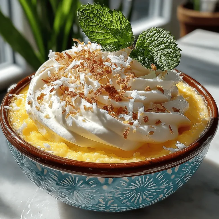 As the warm sun greets us and the days stretch longer, there's nothing quite like a refreshing dessert to cool off and brighten the mood. Enter the Tropical Dream Pineapple Whip, an invigorating treat that delivers the essence of a tropical paradise right to your taste buds. This delightful recipe combines the vibrant sweetness of ripe pineapple with the creamy richness of coconut milk, creating a light and airy whip that is both indulgent and nourishing. Whether you're lounging by the pool, hosting a summer barbecue, or simply seeking a quick and satisfying snack, this Tropical Dream Pineapple Whip is the perfect choice.