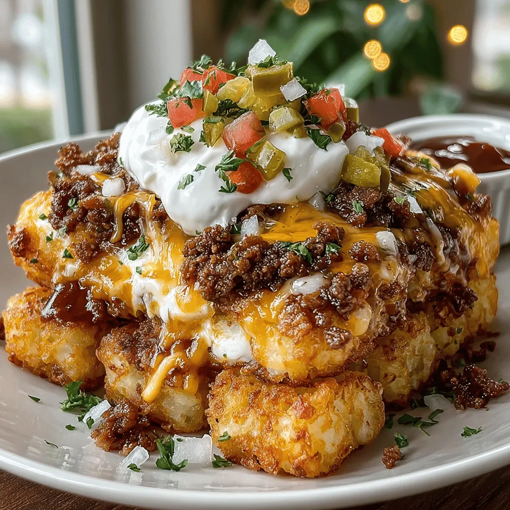 The Cheesy Bacon Cheeseburger Tater Bake is a modern twist on the traditional casserole that has gained popularity over the years, particularly in American households. It draws inspiration from the humble cheeseburger, a staple of classic American cuisine, and transforms it into a baked dish that is both filling and comforting. The notion of combining tater tots—a beloved convenience food—with the rich flavors of bacon and beef is what makes this recipe stand out. It exemplifies the trend of fusion comfort food, where familiar tastes are reimagined to create an entirely new culinary experience.