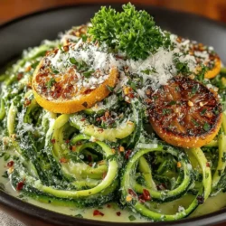 In the world of culinary delights, few dishes manage to strike the perfect balance between indulgence and health as effectively as Creamy Garlic Parmesan Zoodles. As a delightful twist on traditional pasta, zoodles—spiralized zucchini—have gained immense popularity among health-conscious eaters and food enthusiasts alike. This recipe not only satisfies cravings for comfort food but does so while keeping calories in check and maximizing nutritional value.