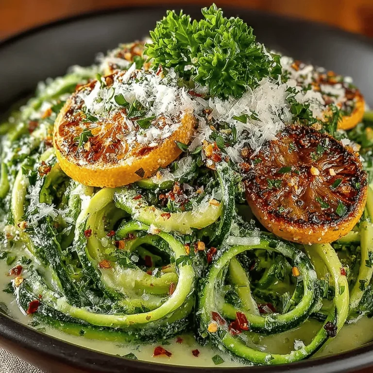 In the world of culinary delights, few dishes manage to strike the perfect balance between indulgence and health as effectively as Creamy Garlic Parmesan Zoodles. As a delightful twist on traditional pasta, zoodles—spiralized zucchini—have gained immense popularity among health-conscious eaters and food enthusiasts alike. This recipe not only satisfies cravings for comfort food but does so while keeping calories in check and maximizing nutritional value.