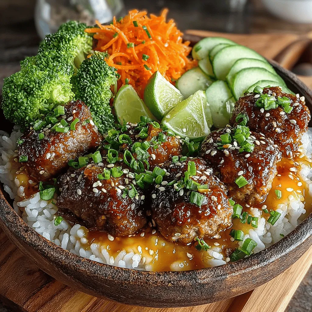 Korean cuisine has been making waves across the globe, captivating food enthusiasts with its bold flavors, vibrant colors, and rich cultural heritage. The unique combination of spicy, sweet, and savory elements creates dishes that are not only delicious but also satisfying. One such dish that brilliantly captures these characteristics is the Spicy Korean BBQ Meatball Bowl. This recipe offers a delightful fusion of traditional Korean flavors and modern dining convenience, making it an ideal choice for anyone looking to elevate their home-cooked meals.