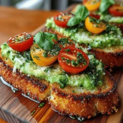 In recent years, avocado toast has surged in popularity, becoming a staple on breakfast menus and a beloved choice for brunch enthusiasts. Its versatility allows it to be customized with an array of toppings, making it suitable for any meal of the day—be it a hearty breakfast, a satisfying lunch, or a light dinner. Among the myriad of avocado toast variations, the Parmesan Crusted Avocado Toast Melts stand out for their enticing combination of creamy avocado and a cheesy, golden-brown crust. This twist not only elevates the classic dish but also introduces a new depth of flavor that is sure to please both avocado aficionados and cheese lovers alike.
