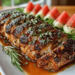 As culinary creativity continues to flourish, the use of unique glazes for turkey has become a popular trend among food enthusiasts and chefs alike. Traditionally seen as a centerpiece for festive gatherings, turkey is now being transformed with innovative flavor combinations that celebrate fresh ingredients. One such delightful innovation is Watermelon Glazed Turkey, a dish that combines the sweetness of watermelon with savory undertones to create a refreshing experience. This vibrant turkey not only tantalizes the taste buds but also serves as a stunning visual centerpiece for any celebration.