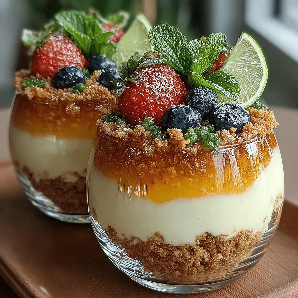 Parfaits are a delightful dessert option that can be enjoyed at any time of the day. Whether it’s as a sweet treat after dinner, a refreshing snack during the afternoon, or a special breakfast, parfaits offer versatility that appeals to all palates. One particular recipe that stands out is the Zesty Lime Dream Parfaits. This luxurious dessert combines the tangy notes of fresh lime with the creaminess of Greek yogurt, layered beautifully with vibrant berries and crunchy granola. The unique flavor profile not only tantalizes the taste buds but also offers a refreshing escape, perfect for anyone looking for a light yet indulgent treat.
