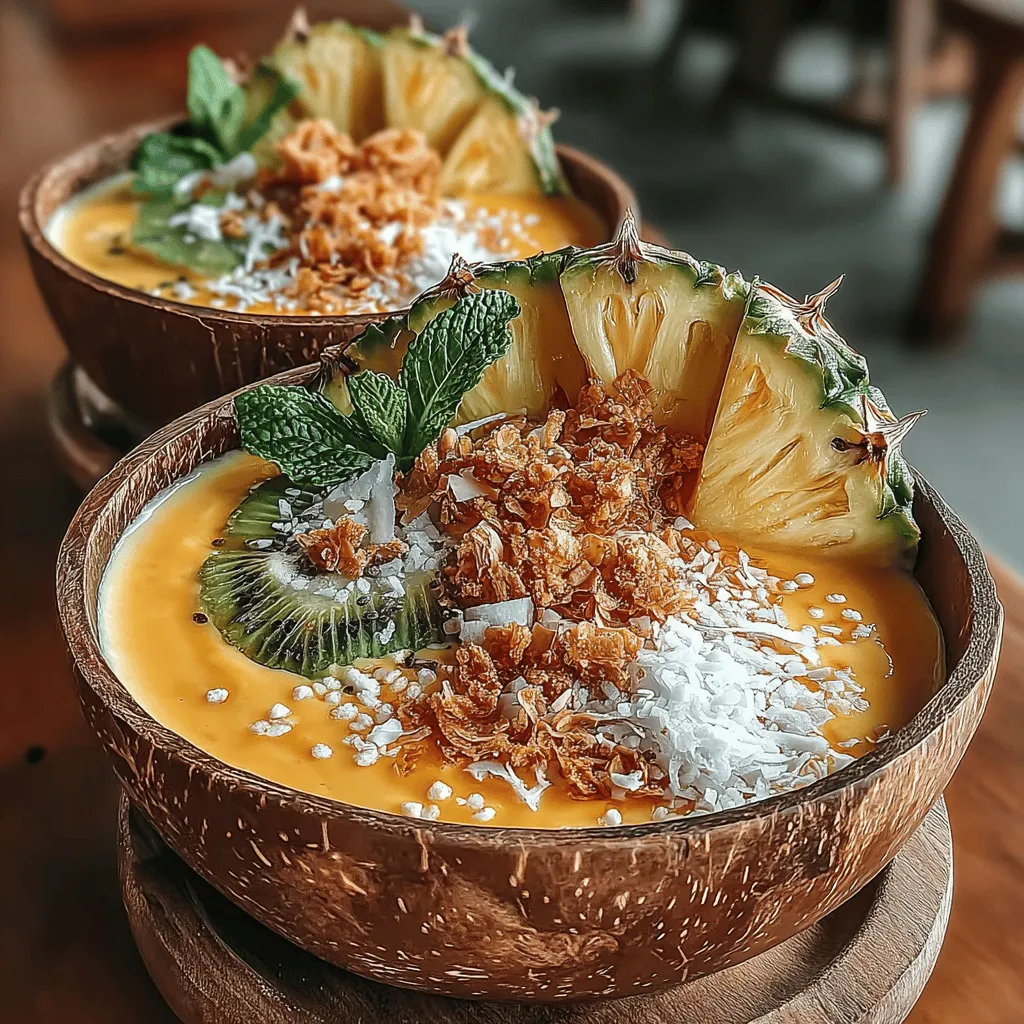 In a world where health-conscious choices often clash with the desire for indulgent treats, smoothie bowls emerge as the perfect fusion of both. Among the myriad of flavors and combinations, the Tropical Paradise Frozen Pineapple Smoothie Bowl stands out as a vibrant, refreshing option that transports you straight to a sun-kissed beach. This delightful recipe not only tantalizes your taste buds but also provides a nutritious breakfast or snack alternative that can be enjoyed any time of the day.