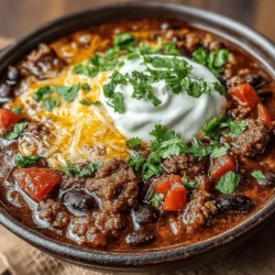 As the leaves start to change and the air turns crisp, my thoughts often drift to the warm, hearty meals that make everything feel right in the world. Among the many comfort foods that grace my kitchen, one standout recipe is the Smoky Slow Cooker BBQ Beef Bean Chili. This dish is not just another chili; it's a culinary experience that encapsulates comfort in a bowl. The rich flavors meld together beautifully, creating a warm and satisfying meal that wraps around you like a favorite blanket on a chilly evening.