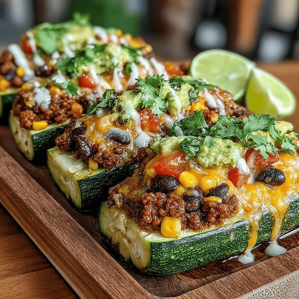 In the world of healthy cooking, the concept of zucchini boats has gained considerable traction, offering a creative and nutritious way to enjoy a variety of flavors. Zucchini boats, simply hollowed-out zucchinis filled with a range of delicious ingredients, perfectly capture the essence of tacos while also providing a lighter, vegetable-based meal. As more individuals and families seek to embrace low-carb and vegetable-forward diets, Zesty Taco Stuffed Zucchini Boats emerge as an ideal recipe for those who crave a satisfying dinner without compromising on health.