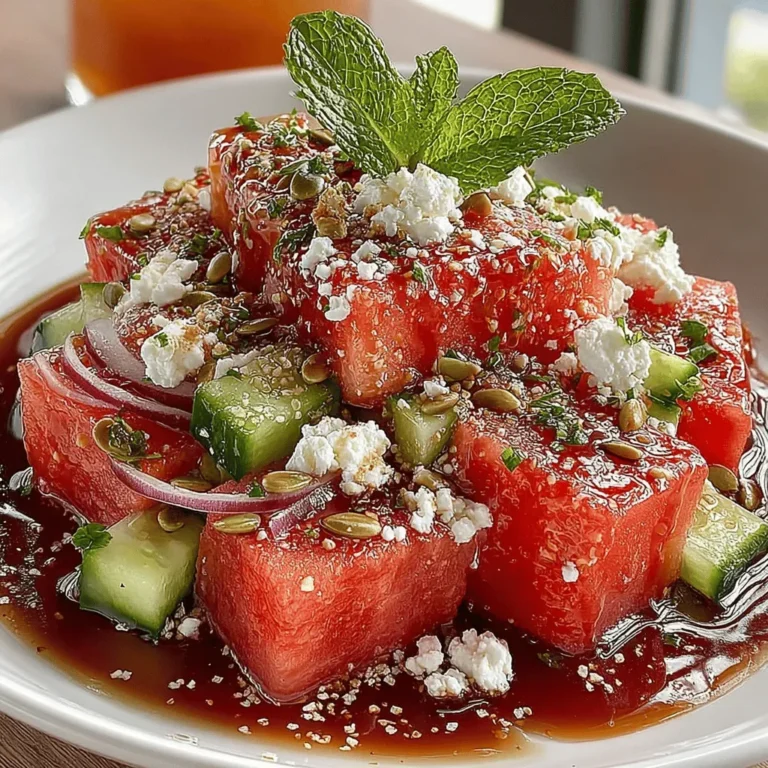 Incorporating fresh herbs into your Watermelon Feta Fusion Salad not only elevates the flavor profile but also adds a vibrant touch to the overall presentation. Herbs such as mint, basil, or even cilantro can introduce a refreshing twist that perfectly complements the sweetness of the watermelon and the creaminess of the feta cheese.