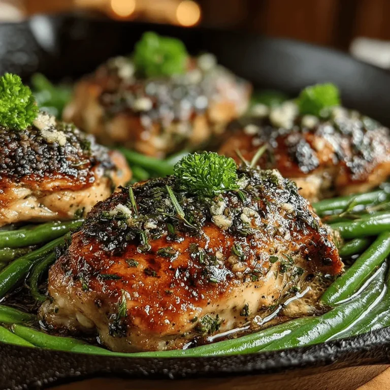 In today's fast-paced world, finding time to prepare a delicious, nutritious meal can often feel like a daunting task. Enter the One-Pan Garlic Herb Chicken & Green Beans – a dish that embodies simplicity without sacrificing flavor. This recipe stands out not only for its ease of preparation but also for its vibrant mix of herbs and the satisfying combination of tender chicken and crisp green beans. It’s a delightful option for busy weeknights or a wholesome meal for gatherings, showcasing how a single pan can deliver a variety of flavors and textures.