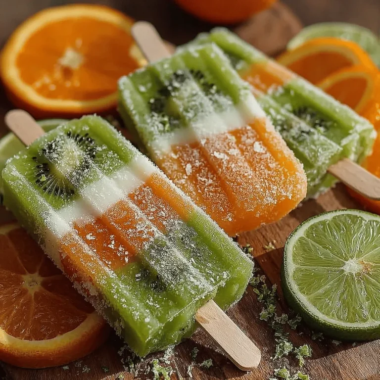 As the sun shines brighter and temperatures rise, nothing beats the joy of indulging in homemade popsicles. These delightful frozen treats not only provide a refreshing escape from the heat but also allow you to experiment with flavors that can cater to both children and adults. Among the myriad of flavor combinations, zesty kiwi and citrus stand out, offering a unique and vibrant taste that is sure to tantalize your taste buds. Imagine the burst of sweet and tangy flavors dancing on your palate while you savor a frozen pop on a warm day.