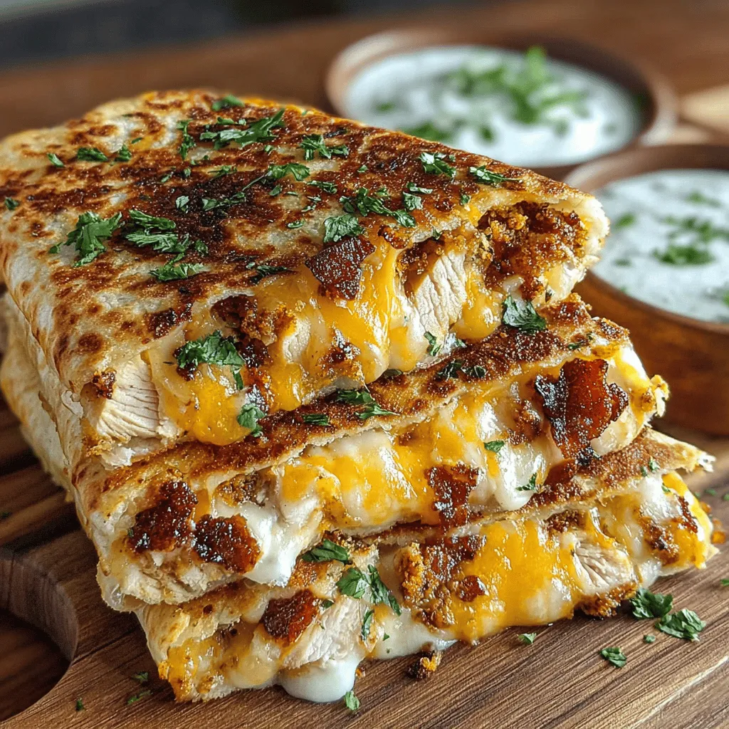 Grilled Chicken Bacon Ranch Quesadillas are the ultimate comfort food, offering a delightful combination of savory grilled chicken, crispy bacon, creamy ranch dressing, and melty cheese all wrapped in a warm flour tortilla. This dish is not just a meal; it’s an experience that encapsulates the essence of indulgent dining. Perfect for family dinners, game day snacks, or casual get-togethers, these quesadillas are sure to be a crowd-pleaser. In this article, we will delve into the ingredients, preparation methods, and helpful tips to make these quesadillas a standout dish that will impress your taste buds and leave everyone asking for seconds.