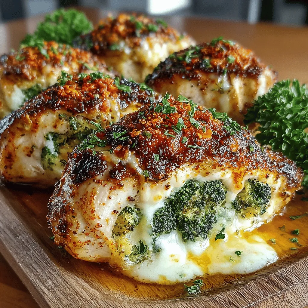 There’s something incredibly comforting about a hearty stuffed chicken dish. It evokes memories of family gatherings during my childhood, where the kitchen was alive with laughter and the enticing aroma of home-cooked meals wafted through the air. This Cheesy Broccoli-Packed Stuffed Chicken captures that essence, bringing back those warm moments with its creamy filling and succulent chicken. Each bite is a delightful blend of flavors that not only satisfies your hunger but also nourishes your soul. Whether you’re preparing for a special occasion or simply looking to elevate a cozy weeknight dinner, this recipe is sure to impress everyone at the table.