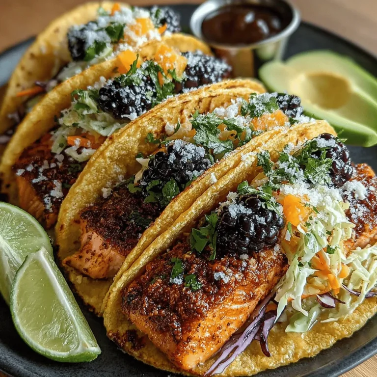 When it comes to tacos, traditional fillings often dominate the scene, but the culinary world is ripe for innovation. Enter Salmon Tacos with Blueberry Slaw, a delightful twist that combines the rich, savory flavors of salmon with the unexpected sweetness of fresh blueberries. This recipe not only tantalizes the taste buds but also provides a plethora of health benefits, making it a standout dish for any meal.