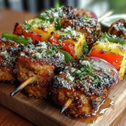 If you’re looking for a dish that combines vibrant flavors, bright colors, and a touch of tropical flair, look no further than Grilled Pineapple Chicken Skewers. This delightful recipe offers an exquisite balance of savory and sweet, making it an instant favorite for any occasion. Imagine succulent pieces of marinated chicken, perfectly grilled and paired with juicy pineapple chunks, all beautifully skewered alongside a medley of fresh vegetables. The result is not just a meal, but a culinary experience that transports you to sun-soaked beaches with every bite.