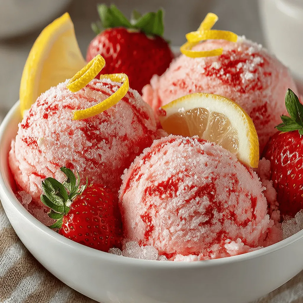 When the warm months roll around, nothing quite satisfies like a refreshing dessert that can cool you down and invigorate your senses. Sorbet, with its light and icy texture, is a perfect choice for those hot days when you crave something sweet yet refreshing. Among the many flavors that one can indulge in, strawberry lemonade stands out as a quintessential summer favorite. The Zesty Strawberry Lemonade Sorbet captures this classic combination beautifully, merging the luscious sweetness of ripe strawberries with the bright, zesty tartness of fresh lemons. This homemade treat is not just a dessert; it’s a celebration of summer in every spoonful.