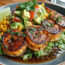 Grilled Shrimp & Corn Salad is a vibrant dish that perfectly captures the essence of summer dining. With its bright colors and refreshing taste, this salad is not just a feast for the eyes but also a wholesome meal that combines the best of land and sea. The harmony of grilled shrimp, sweet corn, and a medley of fresh vegetables makes it an irresistible choice for outdoor gatherings, picnics, or a light dinner at home.