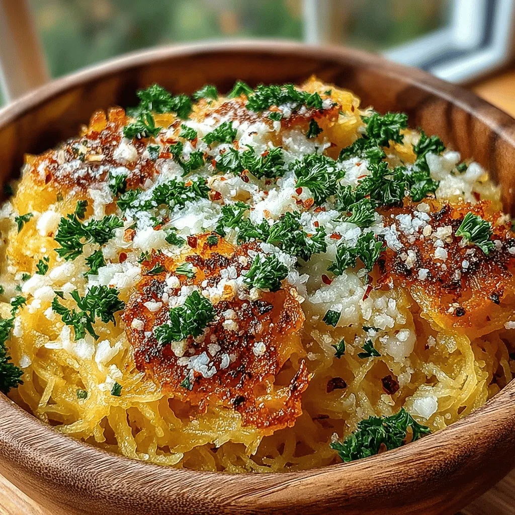 Spaghetti squash has emerged as a star player in the world of healthy eating, captivating both health-conscious individuals and pasta enthusiasts alike. This unique vegetable, with its noodle-like strands, offers a nutritious alternative to traditional pasta, making it a fantastic option for those seeking to reduce their carbohydrate intake without sacrificing flavor. Among the myriad of ways to prepare spaghetti squash, one recipe stands out for its simplicity and deliciousness: Roasted Garlic and Parmesan Spaghetti Squash. This dish not only boasts an impressive taste profile but also provides a wealth of health benefits, making it an ideal choice for weeknight dinners or special occasions.
