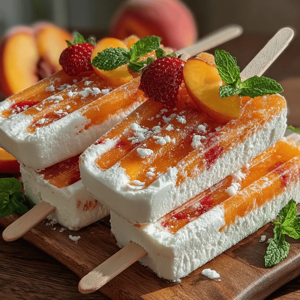 With the heat of summer upon us, there's nothing quite like enjoying a delicious, homemade frozen treat to cool down and satisfy that sweet craving. The allure of crafting your own frozen delights at home is not only about the fun of experimenting in the kitchen but also about controlling the ingredients to create healthier alternatives to store-bought options. One such delightful treat that embodies the spirit of summer is the Peach Creamsicle Pops. These pops are not just refreshing and delicious; they are also made with wholesome ingredients, making them a guilt-free dessert choice for warm days.