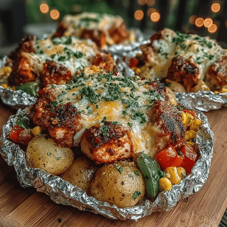 When it comes to quick and delicious meal options, foil pack meals have become a popular choice for many home cooks. The beauty of foil packs lies in their simplicity—they can be prepared in advance, cooked quickly, and cleaned up with minimal effort. BBQ Ranch Chicken Foil Packs epitomize this trend, combining tender chicken with a medley of vibrant vegetables, all infused with the bold flavors of barbecue and ranch seasonings. Whether you’re hosting a family dinner, planning a picnic, or gearing up for a camping trip, this recipe is both versatile and satisfying.