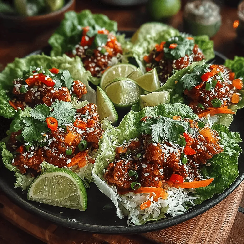 In the world of culinary delights, few dishes can match the refreshing appeal of Sticky Garlic Hoisin Chicken Lettuce Cups. This vibrant recipe brings together the bold, savory flavors of Asian cuisine while leveraging the crisp, refreshing texture of lettuce. Whether served as a tantalizing appetizer or a light main course, these lettuce cups are perfect for gatherings, family dinners, or even a casual weeknight meal. The combination of juicy ground chicken, aromatic garlic and ginger, and the sweet and tangy hoisin sauce creates an explosion of flavors that is sure to please any palate.