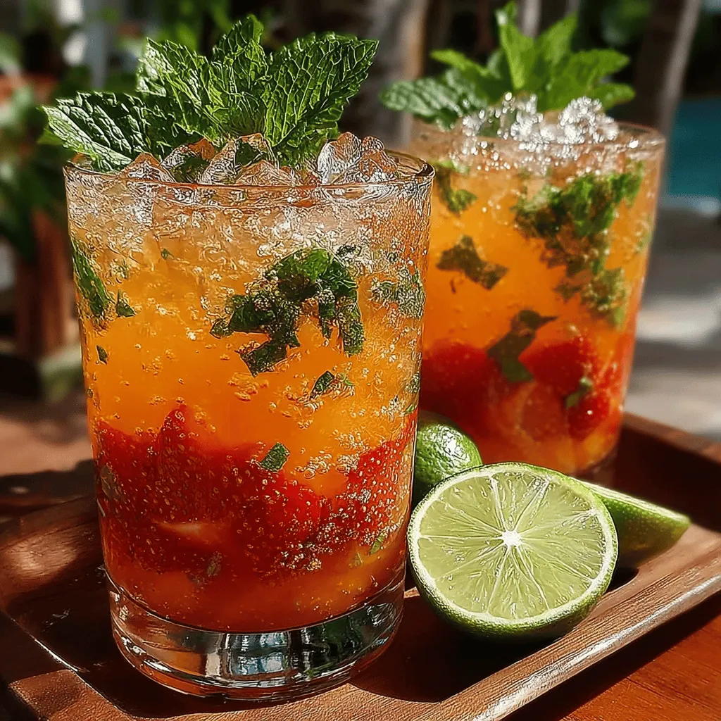 As the sun blazes overhead and the temperatures rise, nothing quite quenches thirst like a refreshing beverage. Whether lounging by the pool, enjoying a picnic in the park, or simply unwinding at home, a cool drink can elevate the moment and provide a much-needed respite from the heat. One such delightful concoction is the Tropical Bliss Mango Strawberry Cooler, a vibrant and flavorful drink that tantalizes the taste buds while keeping you hydrated during those warm summer days.