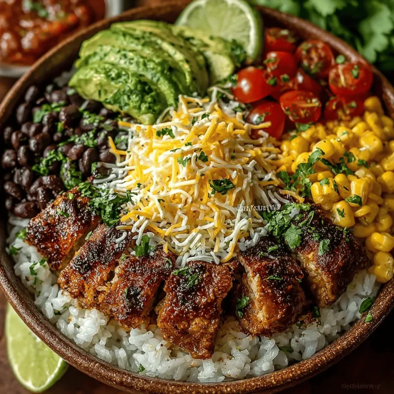 Creating a stunning Spicy Chicken Taco Rice Bowl is not just about the ingredients; it's also about the layering technique that enhances both flavor and presentation. By layering your ingredients thoughtfully, you ensure that each bite is a delightful combination of textures and tastes.