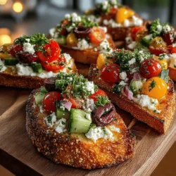 Mediterranean cuisine is celebrated not only for its vibrant flavors but also for its numerous health benefits. Originating from countries bordering the Mediterranean Sea, this culinary tradition emphasizes fresh ingredients, wholesome grains, and healthy fats. With a rich history rooted in agriculture and local produce, Mediterranean dishes are known for their ability to nourish the body while tantalizing the taste buds. Among the myriad of delightful recipes inspired by this cuisine, Mini Mediterranean Pita Toasts stand out as a quick, flavorful, and nutritious option that can easily elevate any gathering.