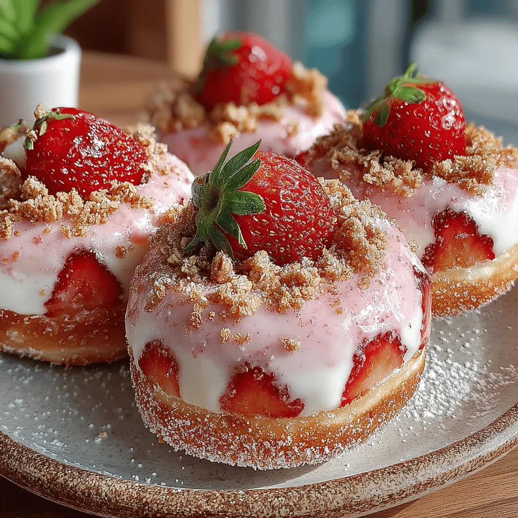 In recent years, there has been a remarkable shift towards healthier dessert options as more people become conscious of their dietary choices. Gone are the days when indulging in a sweet treat meant compromising on health. Today’s food enthusiasts are on the lookout for desserts that not only satisfy their cravings but also nourish their bodies. One such delightful creation that perfectly embodies this trend is the Frosty Strawberry Bliss Donut Discs.