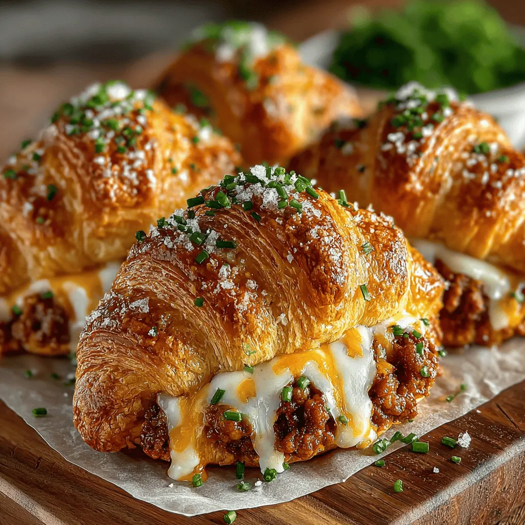Mini Sausage Cheddar Croissant Rolls are a delightful blend of flaky pastry and savory filling that can elevate any gathering or meal. Whether you're planning a brunch, hosting a party, or simply looking for a delicious snack, these bite-sized treats are sure to impress. Their versatility makes them suitable for a range of occasions—from casual get-togethers to festive celebrations. The best part? They are incredibly easy to prepare, allowing both novice and experienced cooks to whip them up with minimal effort.