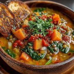 When the chill of autumn settles in and the leaves begin to turn, there’s nothing quite like a warm bowl of soup to bring comfort and nourishment. Enter the Hearty Butternut Bliss Lentil Soup, a vibrant, nutritious blend that promises not just warmth but a medley of flavors and health benefits. This soup is a delightful concoction that combines the sweetness of butternut squash with the earthy richness of lentils, creating a dish that is both satisfying and wholesome.