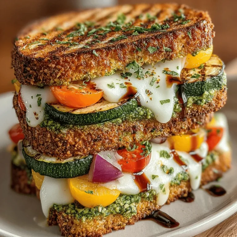 While the Basil Pesto Grilled Veggie Sandwich is delightful on its own, adding optional ingredients like fresh mozzarella cheese and a drizzle of balsamic glaze can elevate this dish to new heights. The creamy texture of mozzarella complements the robust flavors of the pesto and grilled vegetables, creating a rich and satisfying bite. Balsamic glaze, with its sweet and tangy profile, adds a layer of complexity that enhances the overall flavor experience. These optional ingredients not only enhance the taste but also contribute to a visually appealing sandwich that is sure to impress.
