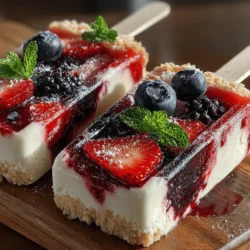 As the sun blazes down and the temperatures soar, finding ways to stay cool becomes a top priority. What better way to refresh yourself than with a homemade frozen treat? Our Frozen Vanilla Berry Swirl Pops are an excellent choice for both kids and adults seeking a deliciously satisfying way to beat the heat. These popsicles bring together a delightful blend of creamy vanilla and vibrant mixed berries, creating a treat that not only satisfies your sweet cravings but also packs a nutritional punch.