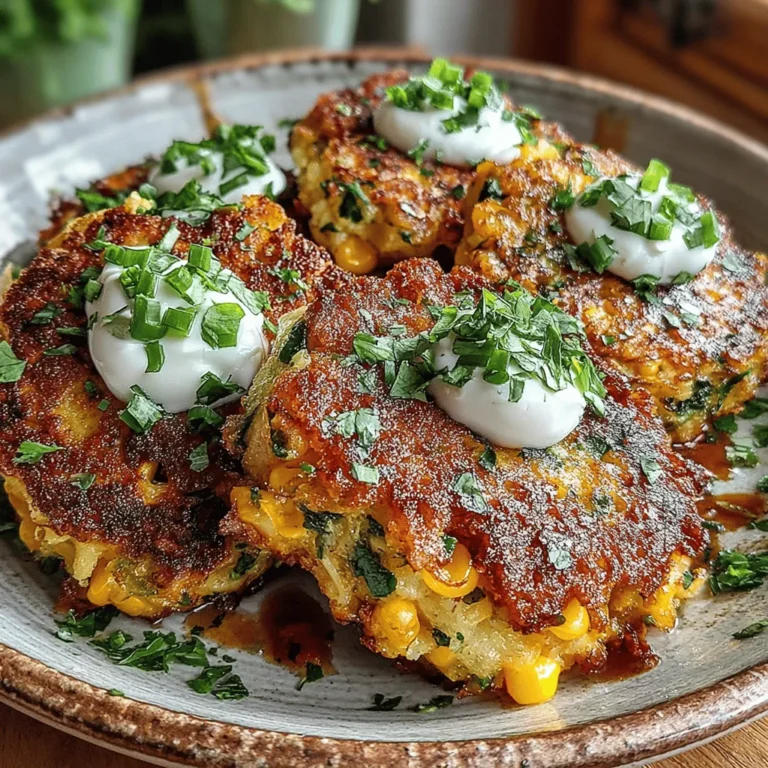 Frying is an essential cooking technique for achieving the perfect Zesty Stuffed Zucchini Corn Fritters. The oil temperature is crucial in determining the texture and flavor of your fritters. Ideally, you want your oil heated to around 350°F (175°C). At this temperature, the fritters will sizzle upon contact, creating a crispy outer layer while keeping the insides moist and flavorful. If the oil is too hot, the fritters will brown too quickly and may remain raw inside. Conversely, if the oil is too cool, the fritters will absorb excess oil, leading to greasy results.