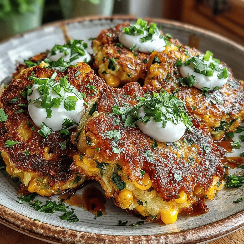 Frying is an essential cooking technique for achieving the perfect Zesty Stuffed Zucchini Corn Fritters. The oil temperature is crucial in determining the texture and flavor of your fritters. Ideally, you want your oil heated to around 350°F (175°C). At this temperature, the fritters will sizzle upon contact, creating a crispy outer layer while keeping the insides moist and flavorful. If the oil is too hot, the fritters will brown too quickly and may remain raw inside. Conversely, if the oil is too cool, the fritters will absorb excess oil, leading to greasy results.