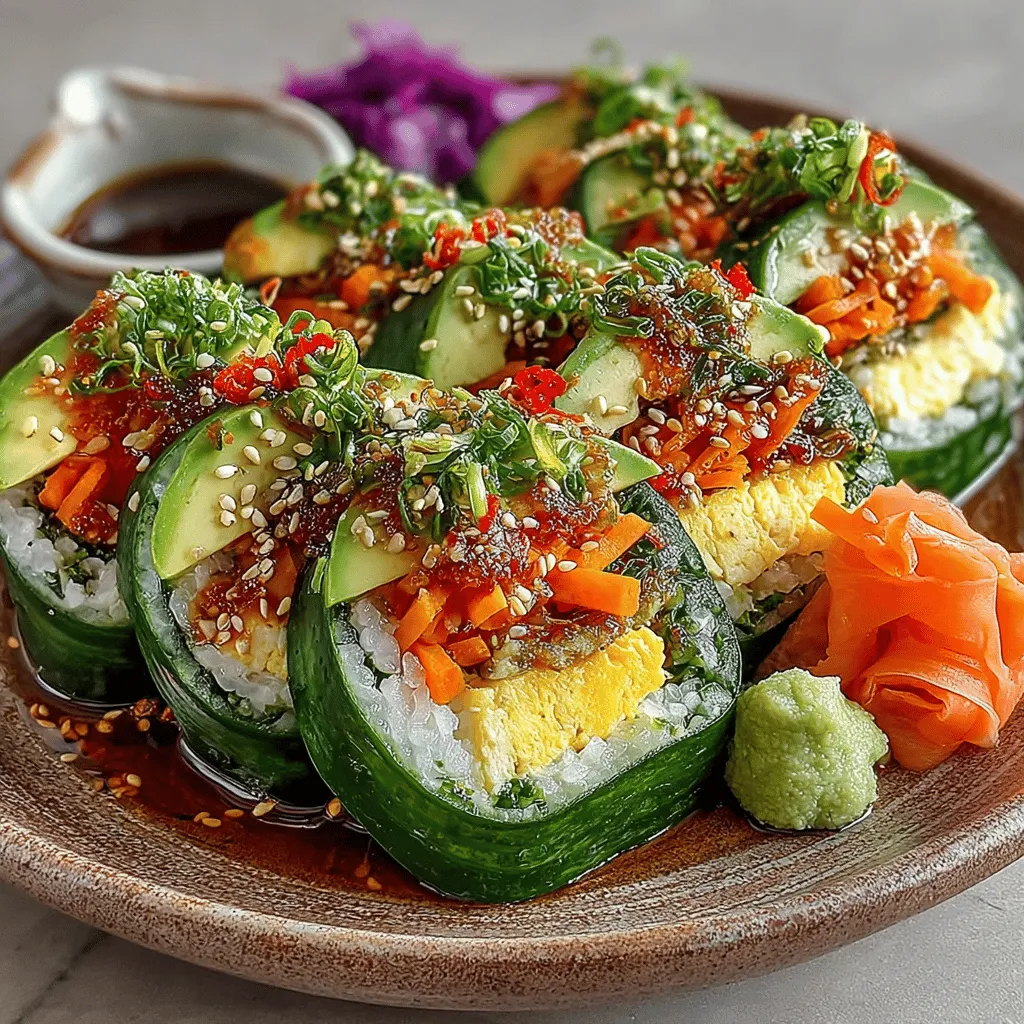 Sushi has long been celebrated for its unique combination of flavors, textures, and artistic presentation. With the rise of health-conscious dining, innovative adaptations of traditional sushi have gained popularity, capturing the hearts of food lovers and culinary adventurers alike. One such adaptation is the Egg-Inspired Cucumber Sushi Rolls, a dish that marries the refreshing crunch of cucumbers with the rich, savory flavor of eggs, creating a delightful alternative for both sushi enthusiasts and those seeking a nutritious snack or appetizer.