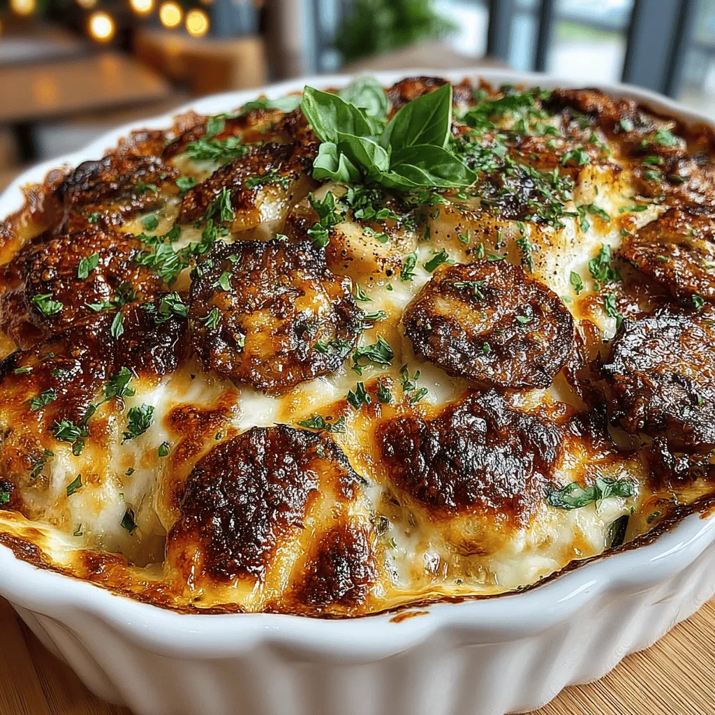 If you're in search of a dish that perfectly marries comfort food with a healthy twist, look no further than Cheesy Zucchini Delight Gratin. This baked dish is a delightful combination of tender zucchini layered with rich, gooey cheese, making it an irresistible addition to any meal. Whether you're serving it as a side or enjoying it as a light main dish, this gratin is sure to please even the pickiest of eaters. With its creamy texture and cheesy goodness, it has quickly become a favorite in many households, especially as zucchini gains popularity in home cooking.
