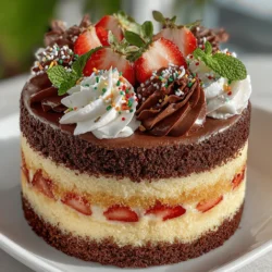 As the school season rolls around, families often seek ways to celebrate new beginnings and create memorable moments amidst the hustle and bustle of back-to-school preparations. One delightful way to do this is by baking a Back-to-School Neapolitan Cake, a visually stunning and delicious treat that combines three classic flavors—chocolate, vanilla, and strawberry. This cake not only satisfies the sweet tooth but also serves as a charming centerpiece for family gatherings and school celebrations, making it a perfect choice for welcoming a new academic year.