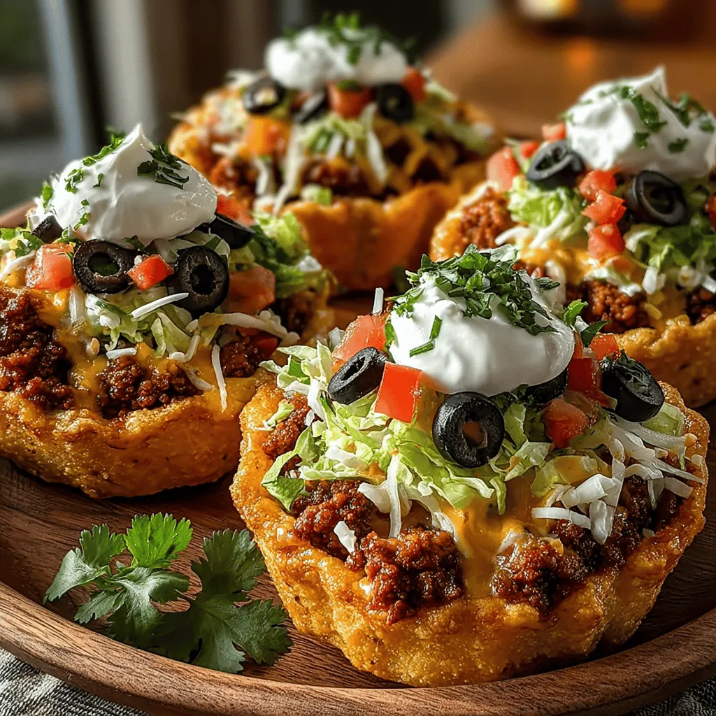 Mini Chicken Queso Taco Cups are the perfect bite-sized treat for any gathering, offering a delightful blend of flavors and textures that are guaranteed to please your guests. These small yet satisfying morsels combine the savory goodness of chicken with the creamy richness of queso, all nestled in a crispy tortilla cup. With a quick preparation time and simple ingredients, this recipe not only satisfies hunger but also provides an enjoyable cooking experience. Whether you’re hosting a game day party, a family get-together, or simply looking for a fun weeknight dinner option, these taco cups are sure to be a hit.