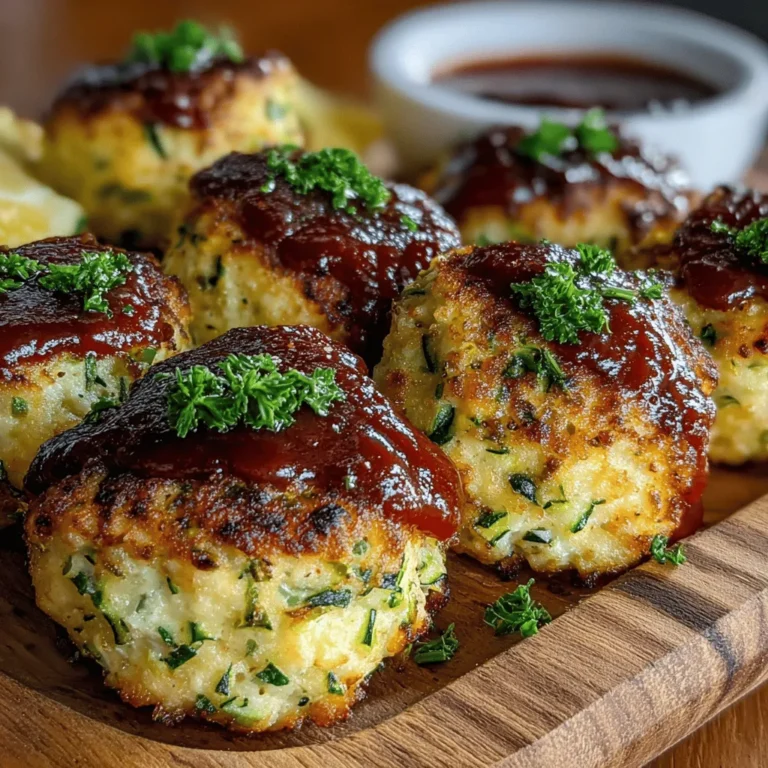In the world of healthy eating, finding delicious recipes that don't compromise on flavor can be a challenge. Enter Zesty Baked Zucchini Meatballs—a delightful vegetarian dish that brings a punch of flavor and nutrition to your table. These meatballs are not only easy to make but are also baked to golden perfection, providing a satisfying texture that rivals traditional meatballs. With the right blend of ingredients, they become a wholesome alternative that appeals to both vegetarians and meat-lovers alike. Whether you are looking for a nutritious weeknight dinner or a standout appetizer for your next gathering, Zesty Baked Zucchini Meatballs fit the bill.