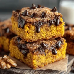 As the leaves turn shades of crimson and gold, and the crisp air signals the arrival of fall, there is an undeniable allure to pumpkin-based desserts. From the classic pumpkin pie to spiced pumpkin lattes, the flavors of pumpkin evoke warmth and nostalgia, making them a seasonal favorite. Among these delightful creations, Pumpkin Chocolate Chip Snack Squares stand out as a scrumptious blend of flavors and textures that are perfect for snacking, sharing, or savoring solo.