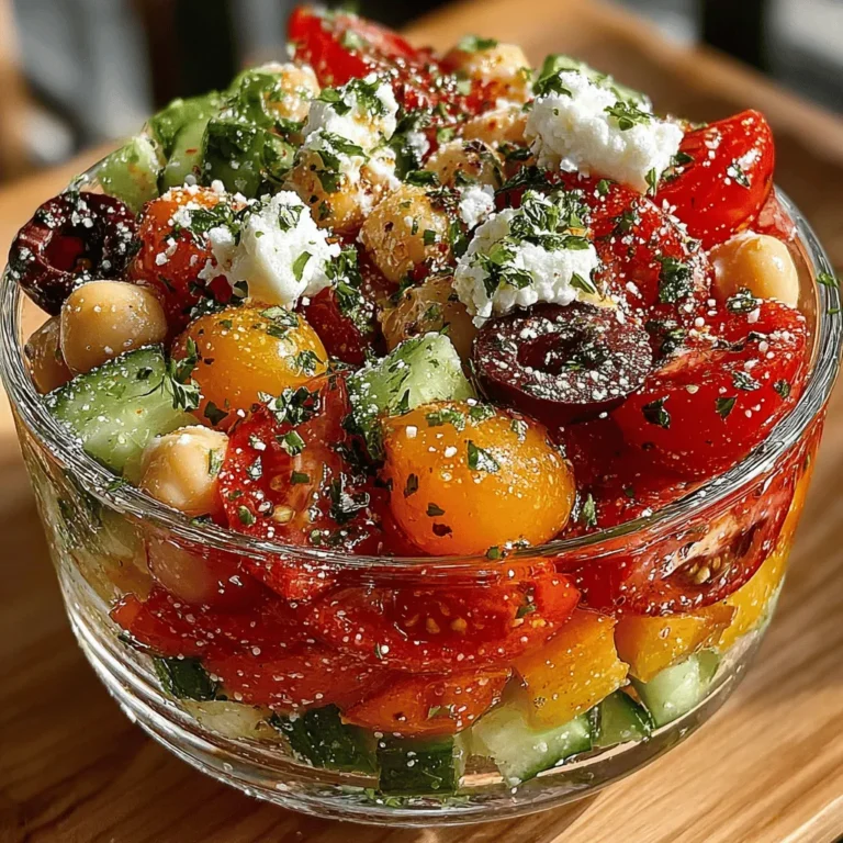 As the days grow warmer and the need for light, refreshing meals becomes paramount, the Cucumber Chickpea Greek Salad emerges as a perfect culinary solution. This vibrant dish is not just a salad; it's a celebration of Mediterranean flavors that can transform any meal into a delightful experience. Whether you're hosting a summer gathering, packing a picnic, or seeking a quick and healthy option for a busy weekday lunch, this salad checks all the boxes.