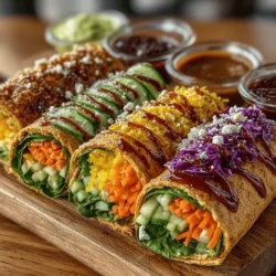Crunchy Rainbow Veggie Wraps: A Deliciously Healthy Meal
