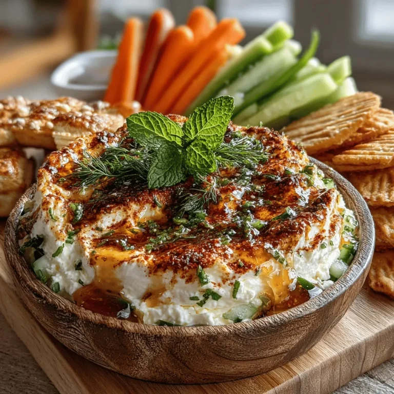 At the heart of this recipe is Greek yogurt, which serves as the creamy foundation for the dip. Greek yogurt has gained popularity not just for its taste but also for its impressive health benefits. Rich in protein, it provides a satiating alternative to traditional dips that often rely on sour cream or mayonnaise. This high protein content is beneficial for those looking to maintain energy levels while enjoying their favorite snacks.