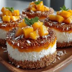 Delight your taste buds with the refreshing and nutritious Tropical Bliss Frozen Mango Coconut Chia Rounds. As the temperatures rise and the sun shines brighter, there’s nothing quite like a cool, light treat to keep you feeling refreshed and satisfied. This simple yet delectable recipe combines the tropical sweetness of ripe mango with the creaminess of coconut and the health benefits of chia seeds, making it an ideal choice for warm days or whenever you're in the mood for something fruity and invigorating. Not only are these rounds easy to prepare, but they also serve as a guilt-free dessert option that is rich in fiber, healthy fats, and natural sweetness.