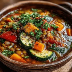 As the temperatures drop and the leaves begin to change, there's nothing quite like a warm bowl of stew to comfort the soul. Enter the Hearty Crockpot Lentil Stew, a nourishing dish that offers both warmth and satisfaction on those chilly days. This recipe is designed for ease of preparation, making it an ideal choice for busy families, health-conscious individuals, or anyone seeking a wholesome meal without spending hours in the kitchen.