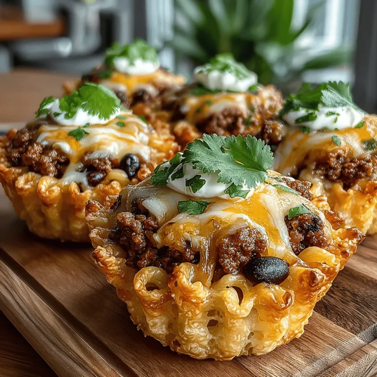 When it comes to comfort food, few dishes can rival the nostalgic warmth of a hearty chili mac. This beloved classic, typically served in a bowl, has been reimagined into a tantalizing bite-sized treat known as Mini Chili Mac Cups. These delightful morsels combine the creamy goodness of macaroni and cheese with the robust flavors of chili, all nestled in a crispy phyllo cup, making them an ideal appetizer for gatherings, parties, or family meals. With their charming presentation and satisfying taste, Mini Chili Mac Cups are destined to become a favorite among both kids and adults alike.