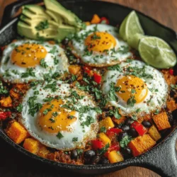 Chili Sweet Potato Skillet Hash is a vibrant and nutritious dish that tantalizes the taste buds while providing a hearty meal suitable for breakfast, lunch, or dinner. This colorful skillet creation boasts a delightful medley of sweet potatoes, black beans, and aromatic spices, making it a wholesome choice for anyone looking to elevate their home cooking. Whether you are a busy professional seeking a quick meal or a family chef aiming to impress, this recipe combines flavor, nutrition, and ease in a single pan.