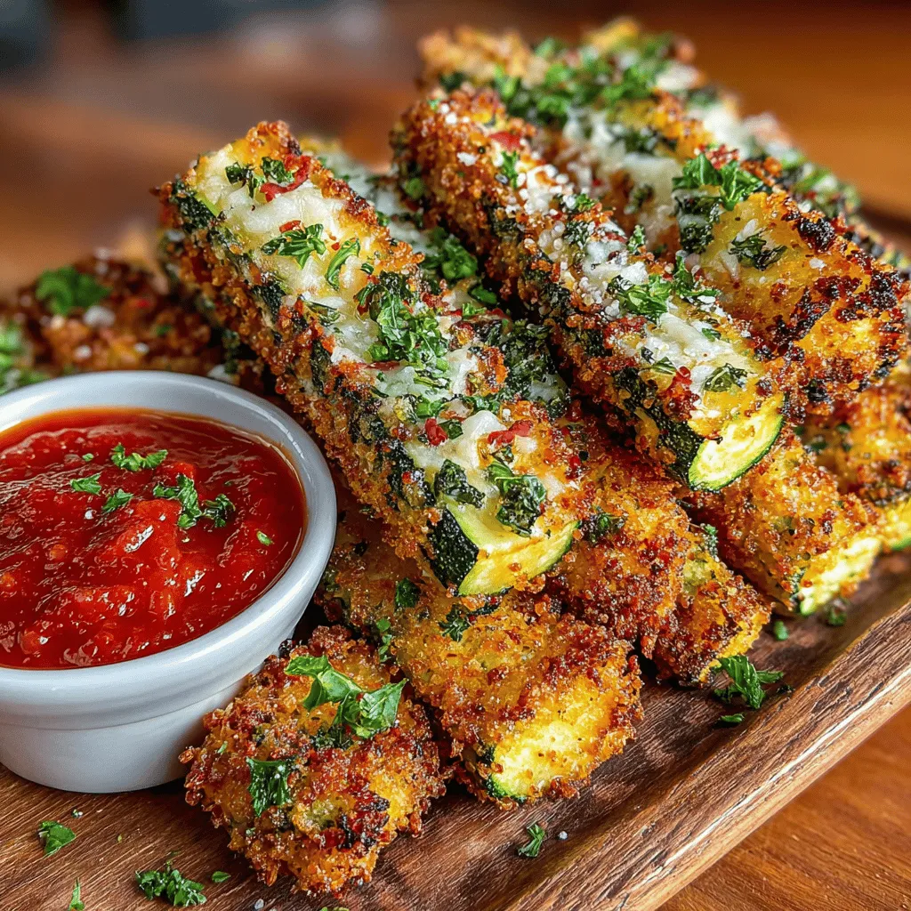 The appeal of Crispy Zucchini Parmesan Sticks lies in their irresistible crunch and cheesy goodness. Whether served alongside a zesty marinara sauce or enjoyed on their own, these sticks offer a satisfying texture that makes them hard to resist. They are an excellent alternative to traditional fried snacks, providing a more wholesome option without sacrificing flavor. Plus, they are quick to prepare, making them an ideal choice for busy cooks looking to whip up something special without spending hours in the kitchen.